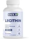 DZUL Pharma's Soy Lecithin 1200 mg / 100 Softgels / Yüksek Potency, Gluten Free ve Lab-TY