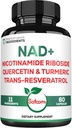 Kadınlar için Satoomi NAD Supplement - NAD Nicotinamid Riboside Resveratrol 900 mg, Quercetin, Turmeric, Astragalus, BTC, D3 Vitamin C - 60 Count
