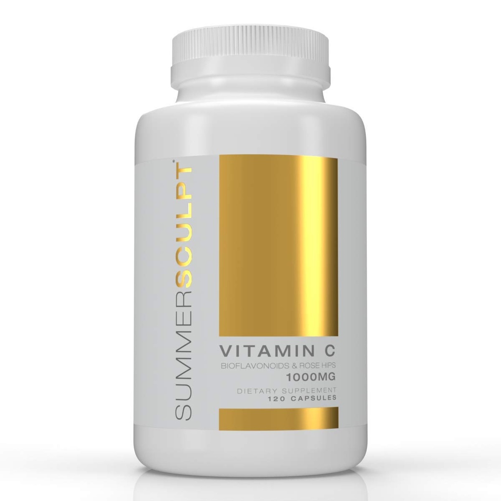 C 1000 mg Daily Immune Support with Rose HIPS & Citrus Bioflavonoids Sağlıklı Cilt & Ortaklar Buffered Non-GMO Non Acid, 120 Capsules