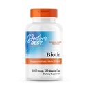 Doktor'un En İyi Biyotin Saçları, Skin, Nails, Boost Energy, Nervous System, Non-GMO, Vegan, Gluten Free, 120 Kont