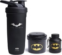 Smartshake DC Comics Sche – Batman Paslanmaz Çelik Protein Shaker 900 ml Funnel 110 ml ve Storage Containers 200 ml ile.