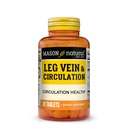 MASON NATURAL Leg Vein & Circulation, με βιταμίνη C, ασβέστιο, και πράσινο τσάι για την καθημερινή υποστήριξη κυκλοφορίας, 30 δισκία