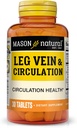 MASON NATURAL Leg Vein & Circulation, A Vitamin C, Steel & Green Tea for Daily Circulation Support, 30 Tablets
