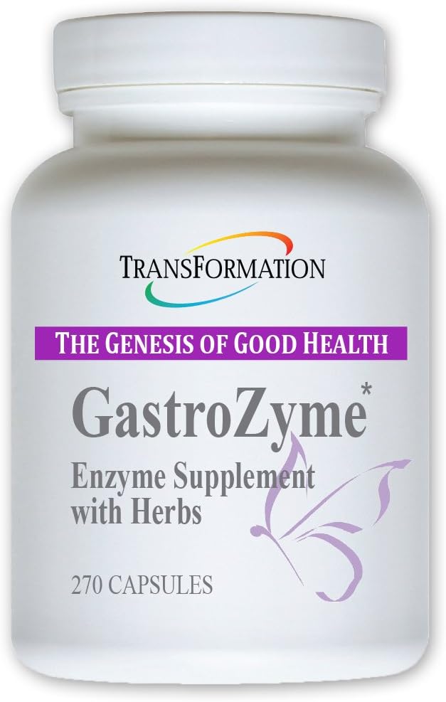 SAĞLI GENESIS OF GOOD SA - GastroZyme Supplement, Uniquely Formulated with Enzymes & Papaya Leaf, rhodiola rosea Herbs, Soothes & relaxs Gastrointestinal rahatsızlığı, 270 Capsules
