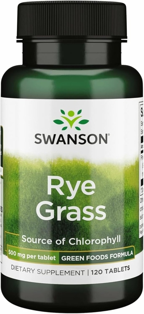 Swanson Rye Grass 500 Milligram 120 Tabs