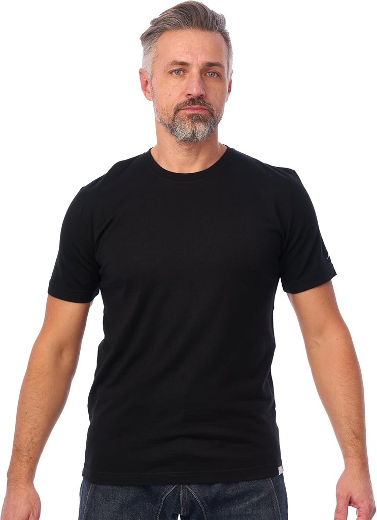 Merino Wool T-Shirt Erkekler - Erkekler için Kısa Kol Merino Wool Gömlekleri Spor Hafif Termal Baz Katmanı Yürüyüş Tshirt