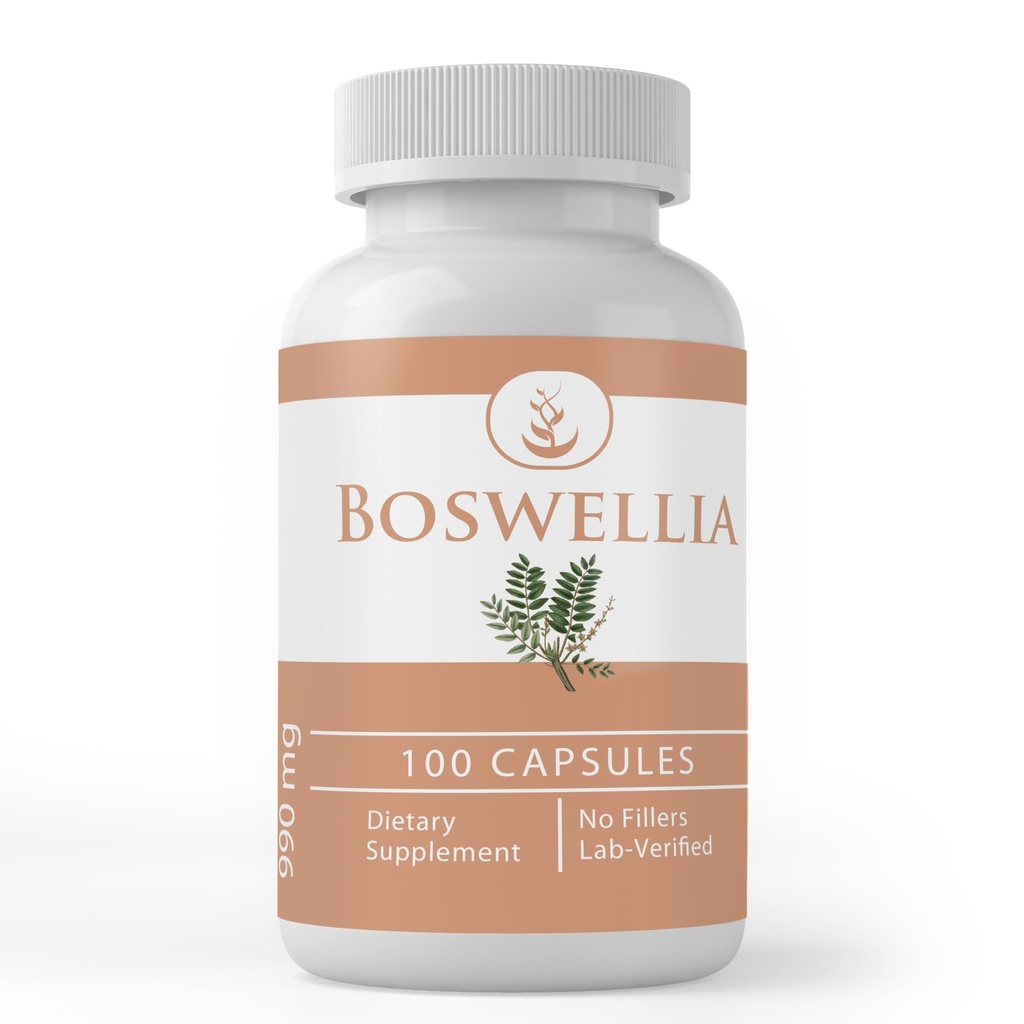 Αμιγώς πρωτότυπα συστατικά Boswellia (100 κάψουλες) Πάντα καθαρό, χωρίς πρόσθετα ή πληρωτικά, Εργαστήριο Επαληθευμένο