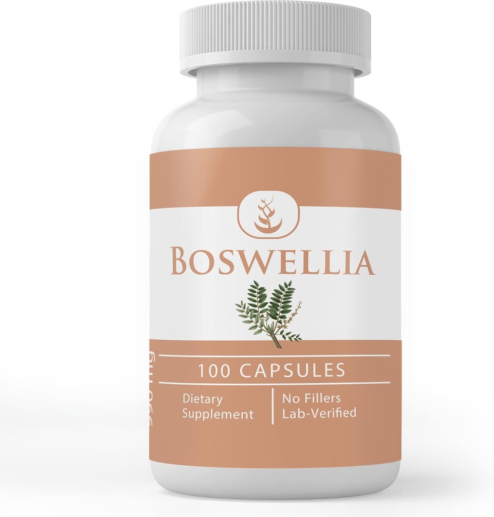 Αμιγώς πρωτότυπα συστατικά Boswellia (100 κάψουλες) Πάντα καθαρό, χωρίς πρόσθετα ή πληρωτικά, Εργαστήριο Επαληθευμένο