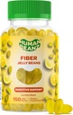 Fiber Jelly Bean yetişkinler için Gummies, Digestive Health için Fiber Supplement, Vejetaryen Fiber Gummy, 150 Jellybeans
