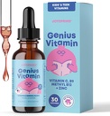 JoySpring Kids B Kompleksi | Vitamin B Kompleksi B Kompleks Sıvı Ölmüş, çinko & Vitamin C | Genel Wellness (1 f oz) 30 Hizmetler