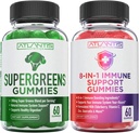Διατροφή Ατλαντίδα 60 Υπερπράσινα Gummies + 8-σε-1 Ανοσολογική Υποστήριξη 60 Gummies