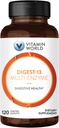 World Digest-13 Multi-Enzyme, 1010 mg Digestive Enzymes Blend with Amyla, Bromelain, Papain & Lipase for Digestion and Abxia, Digestive Enzymes for Bloating & Gas, 120 Caplets
