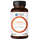 World Digest-13 Multi-Enzyme, 1010 mg Digestive Enzymes Blend with Amyla, Bromelain, Papain & Lipase for Digestion and Abxia, Digestive Enzymes for Bloating & Gas, 120 Caplets