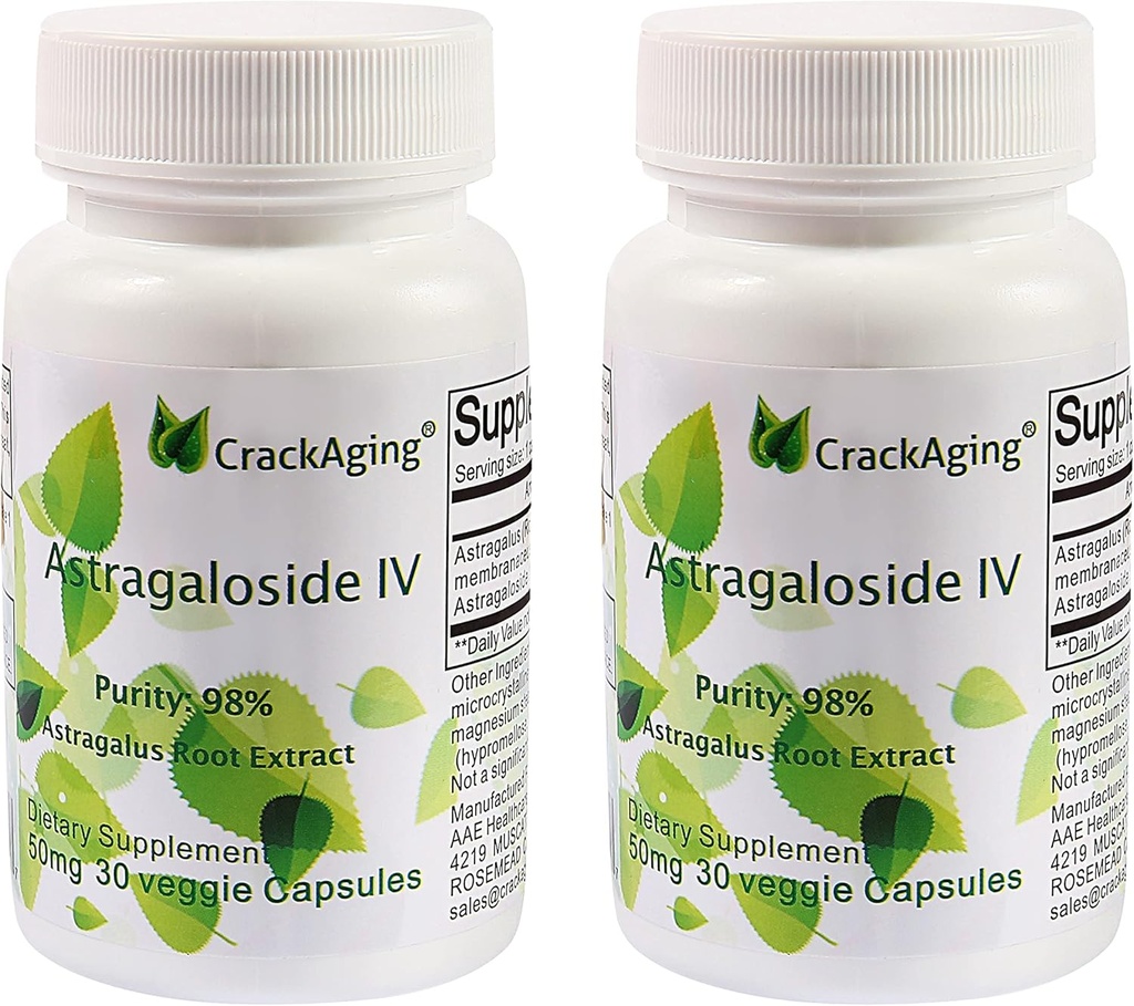 Super-Abxia Astragaloside IV 98 50 mg- Anti-Aging Supplement