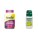 Senokot Diyetary Supplement Laxative Gummies, Natural Senna Extract, Gentle & Dulcolax Liquid Laxative, Stimulant Free Laxative for Comfortable Relief, Cherry Flavor, 12 oz.