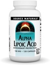 Source Naturals Alpha Lipoic Acid 100 mg Sağlıklı Şeker Metabolism, Liver Function & Energy Generation - 120 Capsules