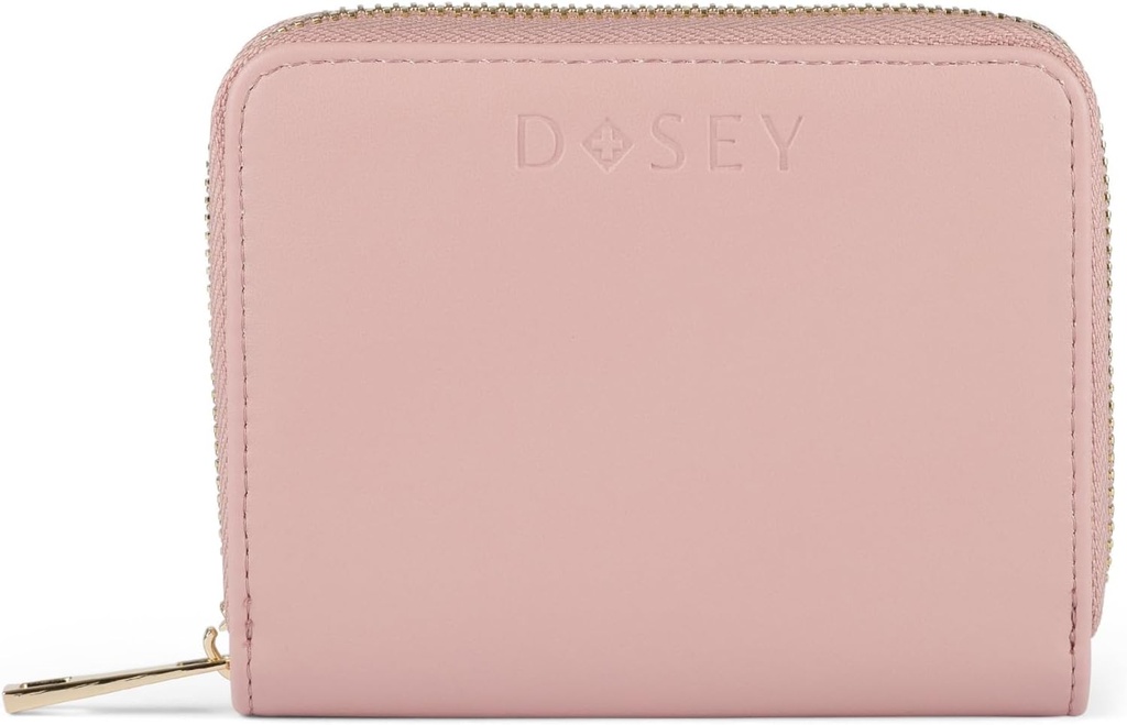 Dosey Wellness Cüzdan Seyahat Pill Organizer & Easy-Slide Pill Pouches - 4 Airtight Pill Pockets ile 4 Airtight Pill Pockets for Med Storage & Protection - Şık Organizer (Rose), Yükseltilen Version Med