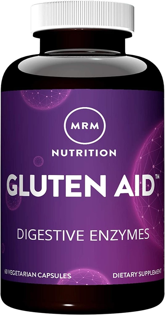 MRM Nutrition Gluten-Aid™ | Digestive enzymes | Gluten + Dairy Digestion | BIOCORE DPP-IV® | Gluten-Free | 60 Servings