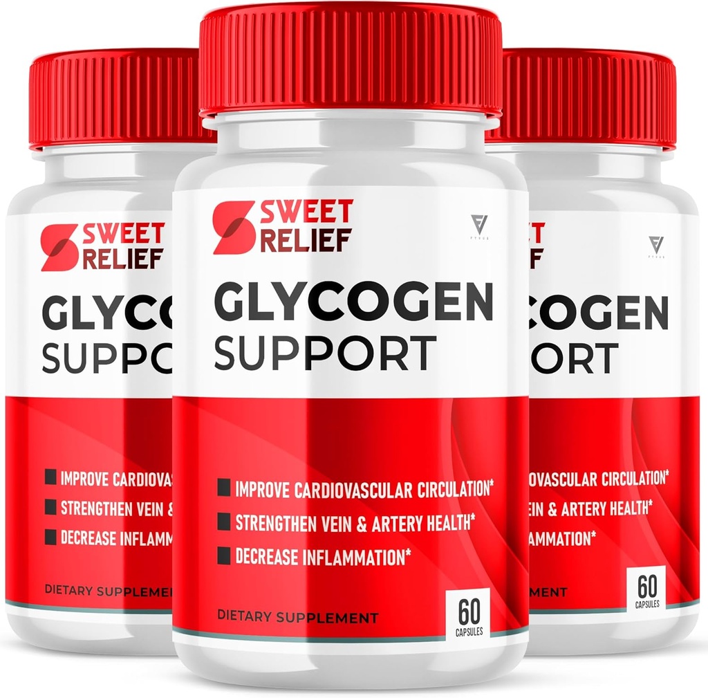 (3 Pack) Ortaklar Kan Gemisi Temiz Releaf, Sweetrelief Glycogen O Neil Glyco Optimizer Cleanse Control Restore (180 Capsules)