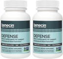 Benecin Savunma 1500 mcg Capsule başına Süreklileştirilmiş Allicin per Capsule | Plus yüksek miktarda SAC & Polyols Black Garlic | Güçlü Immune & Heart Function Vegetarian Caps (1 Count (Pack of 180)
