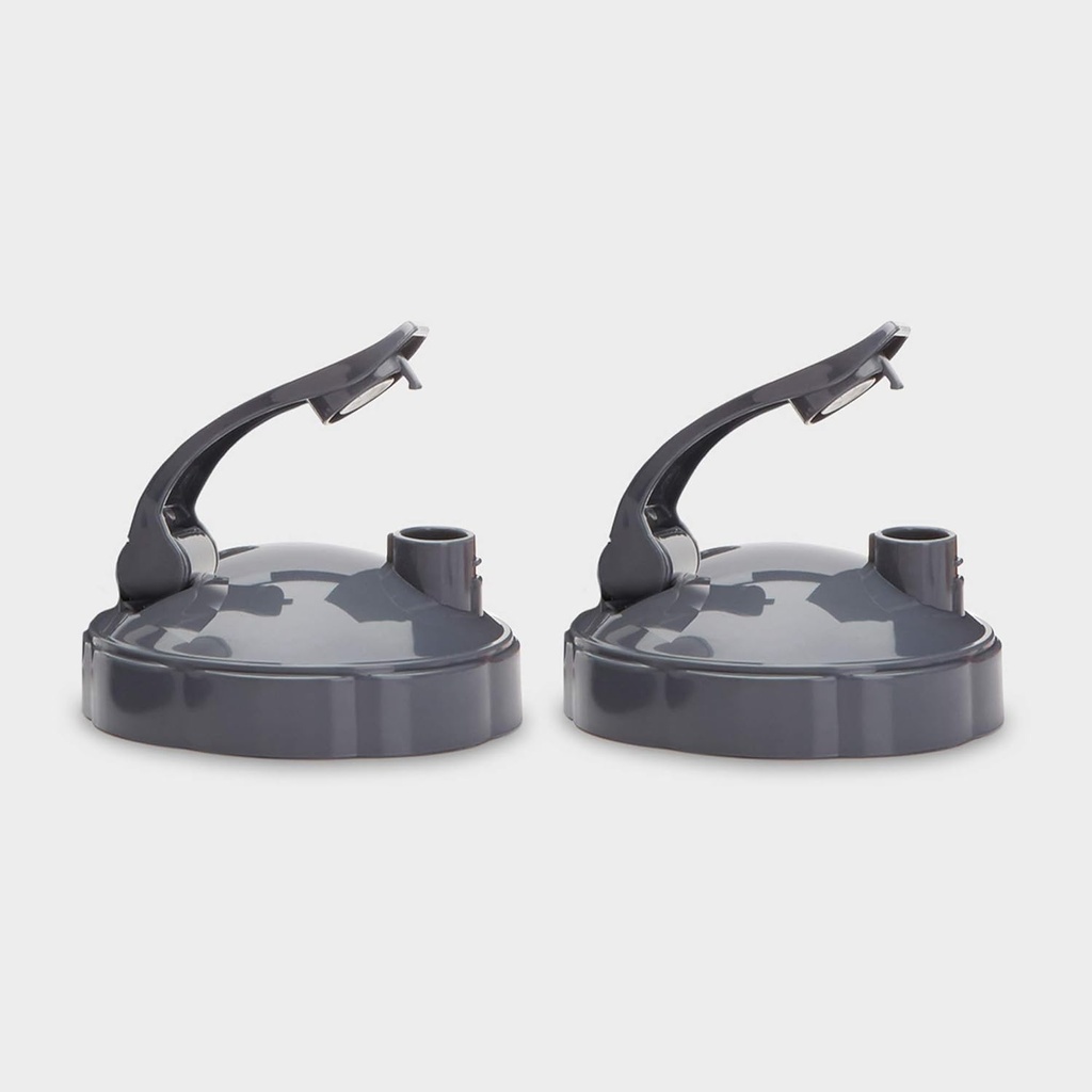 NutriBullet Flip Top To-Go Lid (σετ των 2),Grey, .25 Lbs