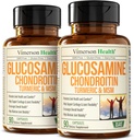 Glucosamine Chondroitin MSM – Joint Support Supplement for Women and Men with Glucosamine Sulfate 1500 mg, Chondroitin and MSM – for Cartilage, Joint Health and Flexibility – 2 Pack