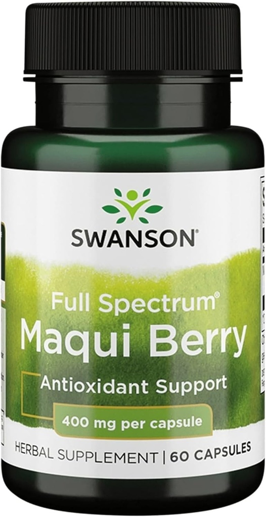 Swanson Full Spectrum Maqui Berry 400 Milligrams 60 Κάψουλες