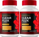 Clear Flux Supplement, Super Boost Clear Flux Supplement, Clear Flux Pills, Resmi Formula, Premium Support to maintain Stable Levels & Health Circulation, Clear Flux Health Reviews (2 Pack)