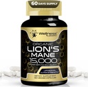 Lions Mane Supplement Capsules - 120 Kont - Mushroom Supplement, Beyin Supplements for Memory and Focus, Lion's Mane Mushroom Capsules Organic - Cognitive and Immune Support, Focus Supplement