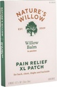 Nature's Willow Natural Pain Relief Patches for Muscles & Commons | Fast-Acting with White Willow Bark | Free from Yapay Fragrances & Dyes | 6 Patches (1-Pack)