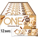 BİR Protein Bars, Cinnamon Roll, Gluten 20g protein ve 1g Sugar, Pantry Staples, 2.12 oz (12 Kont), Ambalaj Vary (12 Kont)