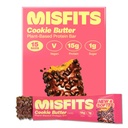 Misfits Vegan Protein Bars, Cookie Butter - Güncelleme Recipe | Plantive, Low Sugar & Carb, High Fiber Snacks | Pack of 15