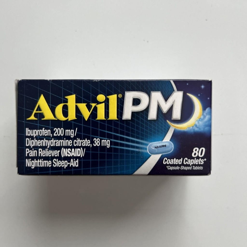 Advil PM 200 mg Caplets 80 ea (Pack of 3)