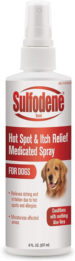 Sulfodene Medicated Spray (8 oz) Hot Spot και Itch Relief Και βοηθά στην πρόληψη της λοίμωξης Medicated