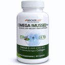 Bricker Labs Omega Cyclo - Mussel Plus UC-II, Premium NZ Green Lipped Mussel Plus UC-II Μη μετουσιωμένο Κολλαγόνο τύπου ΙΙ, Το Ultimate Joint Supplement for Joint Health and Comfort, 90 Κάψουλες