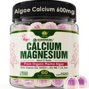 Plantivedis Gummies 600 mg ile D3 K2, Magnezyum, Bone Strength için çinko, Kadınlar ve Erkekler (Cerrec Vegan) Sustainable Organik Red Algae - 60 Counts