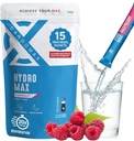 Hidromax Electrolyte Drink Mix – Raspberry 15 Sıvı Packets with P properties & Magnezyum Zero Sugar, Keto & Vegan Electrolytes for Rapid Hydration & Recovery Supplement Supplement