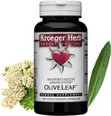 Kroeger Herbs, Olive Leaf Extract Capsules for Immune System, Olive Leaf & Yarrow Supplement, Vegetarian, Non-GMO, Gluten Free, No Preservatives - 100 Capsules, USA