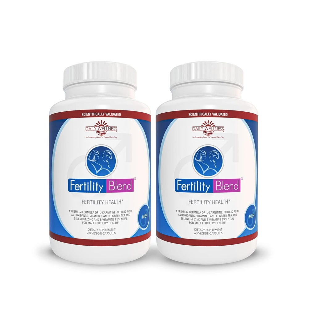 Daily Wellness for Men – Men's Wellness Supplement with Vitamins, Minerals & Antioxidants – 60 Capsules, 2 Packs