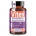 Intimate Rose Vitex Chasteberry Supplement for Women, 1000 mg - Chaste Tree Berry for Hormon Dengesi, Fertness & PMS Support, Regulate Cycles - 60 Capsules