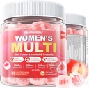 Sugar-Free Women's Multivitamin Gummies - Women Melike Multivitamin Kummies with Omega-3, Enzymes & Antioksi Mix to Support General Health, Immunity, Hair, Nails & Skin Health - 60 ct