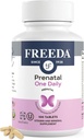 FREEDA Prenatal Vitamin - Kosher Prenatals - Demir ile Prenatal Vitaminler, Prenatal Folic Asit, Choline, D - Bir Daily Pre Natal Multivitamin Desteği Hamile & Lactating Women (100)