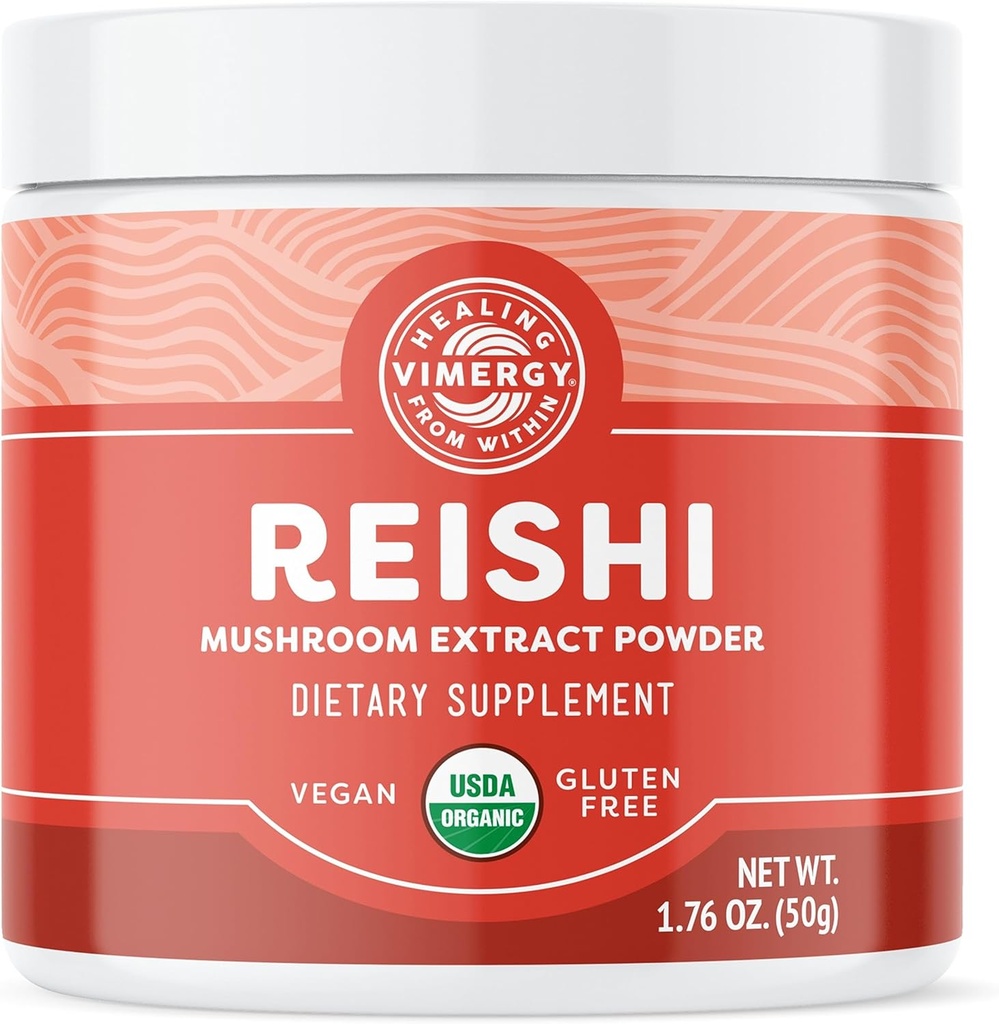 Vimergy Reishi Toz – Superfood Cellular Destek * - Yararlarım Immune Health* – USDA sertifikalı Organik, Vegan, Paleo-Friendly, Gluten-Free – 33 Hizmet