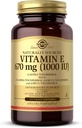 Solgar Vitamin E 670 mg (1000 IU) - 100 Vegan Softgels - Doğal Antioksi - Non-GMO, Gluten Free - 100 servis