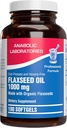 Cold Pressed Organic Flaxseed Oil 1000mg Softgels - Doğal Occurring Omega 3 6 9'da Tam Vücut Faydaları - Balık Ücretsiz Omega 3 Supplement (180 Softgels)