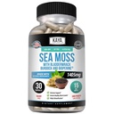Kaya Naturals Sea Moss - Erkekler ve Kadınlar için Hareketli Tamam - Burdock Root, İrlandalı Moss, Bladderwrack ve BioPerine - Hareketlilik Sağlığı ve Immune Boost için, 30 Kont