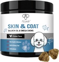 Omega 3 Köpekler için Balık Yağı, Salmon Oil Skin ve Köpekler için Tamamlama Köpek Alerjisi Yardımı, Kuru & Buching Skin Relief Tedavisi, Anti Shedding - Shiny Coats - EPA & DHA