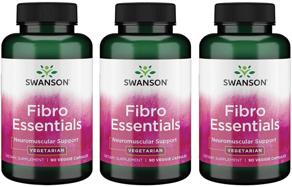 Swanson Fibro Essentials 90 Veg Capsules (3 Pack)