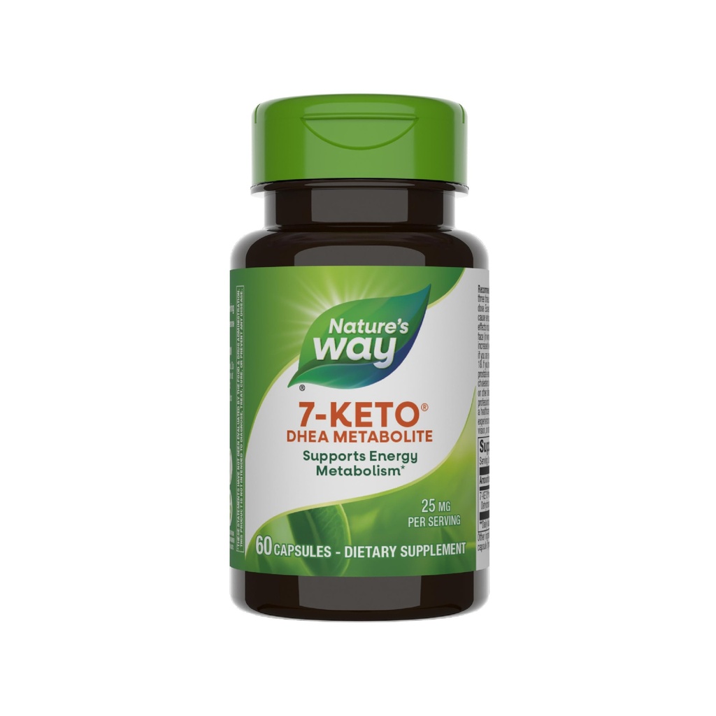 Nature's Way 7KETO, DHEA Metabolite, Metabolism Support Supplement*, 25 mg Potency Per, 60 Capsules