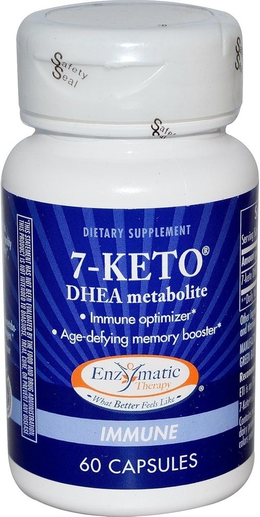 Nature's Way 7KETO, DHEA Metabolite, Metabolism Support Supplement*, 25 mg Potency Per, 60 Capsules